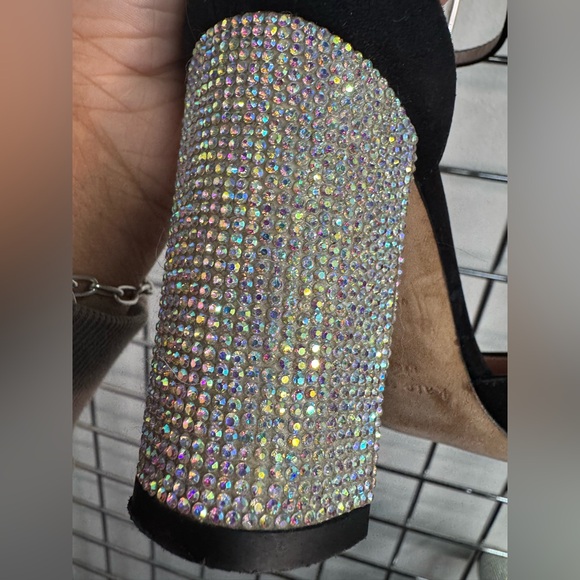 Kate Spade Aurora Borealis Bling Statement Heels size 6M - Picture 3 of 11